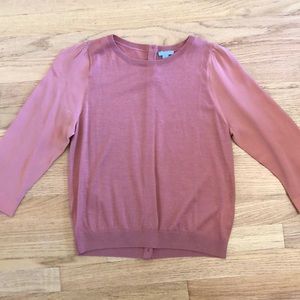 COS Knit Top with Silk Sleeves